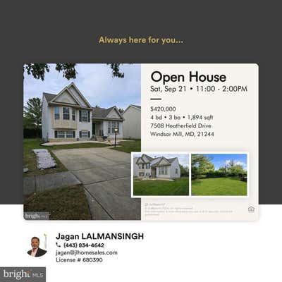 7508 HEATHERFIELD DR, WINDSOR MILL, MD 21244 - Image 1