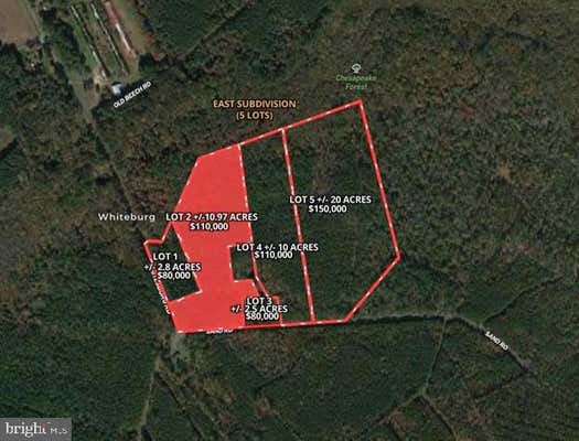 LOT 2 SAND ROAD, SNOW HILL, MD 21863 - Image 1