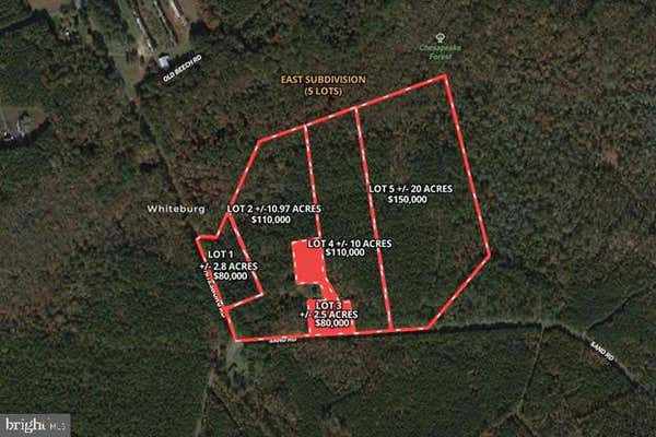 LOT 3 SAND ROAD, SNOW HILL, MD 21863 - Image 1