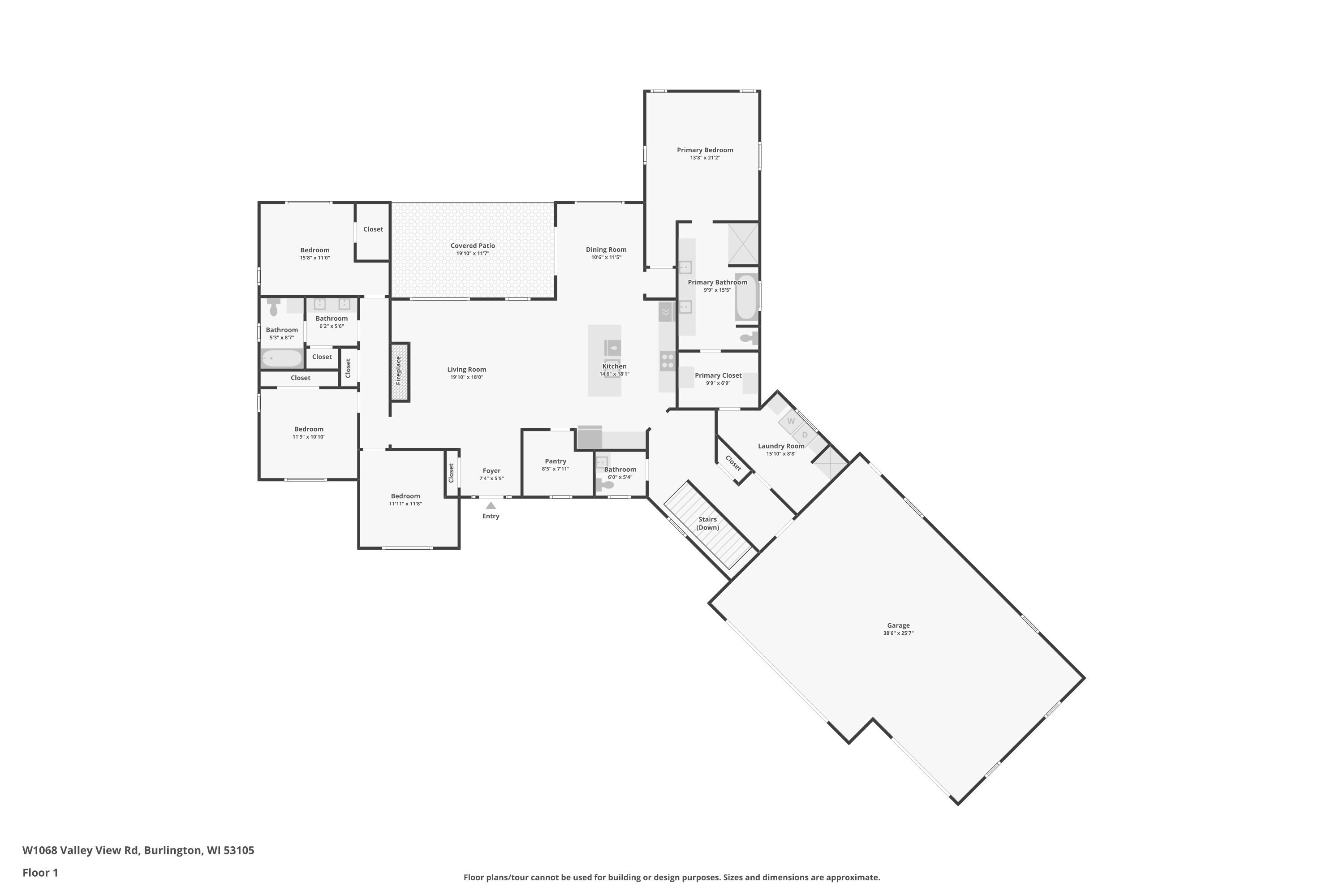Burlington, Wisconsin, 53105, United States, 4 Bedrooms Bedrooms, ,3 BathroomsBathrooms,Residential,Active,1909856