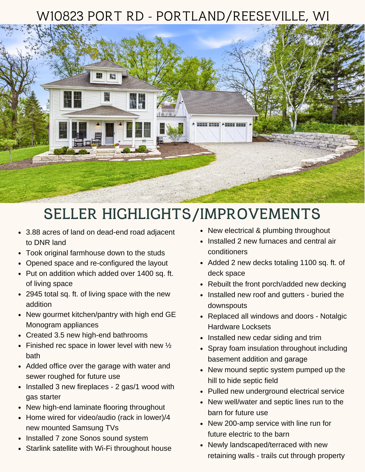 Reeseville, Wisconsin, 53579, United States, 3 Bedrooms Bedrooms, ,4 BathroomsBathrooms,Residential,Active,2052087