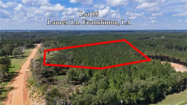 LOT 35 LAUREN LANE, FRANKLINTON, LA 70438 - Image 1