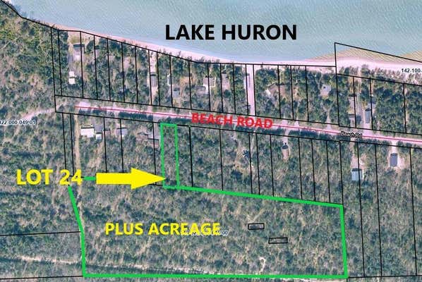 LOT 24 BEACH ROAD # +ACREAGE OFF ROAD, ROGERS CITY, MI 49779 - Image 1