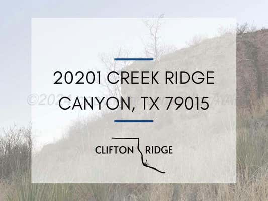 20201 CREEK RIDGE, CANYON, TX 79015 - Image 1