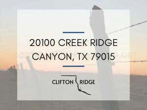 20100 CREEK RIDGE, CANYON, TX 79015 - Image 1