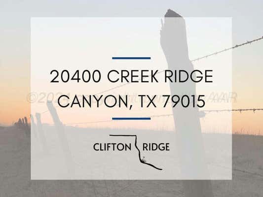 20400 CREEK RIDGE, CANYON, TX 79015 - Image 1