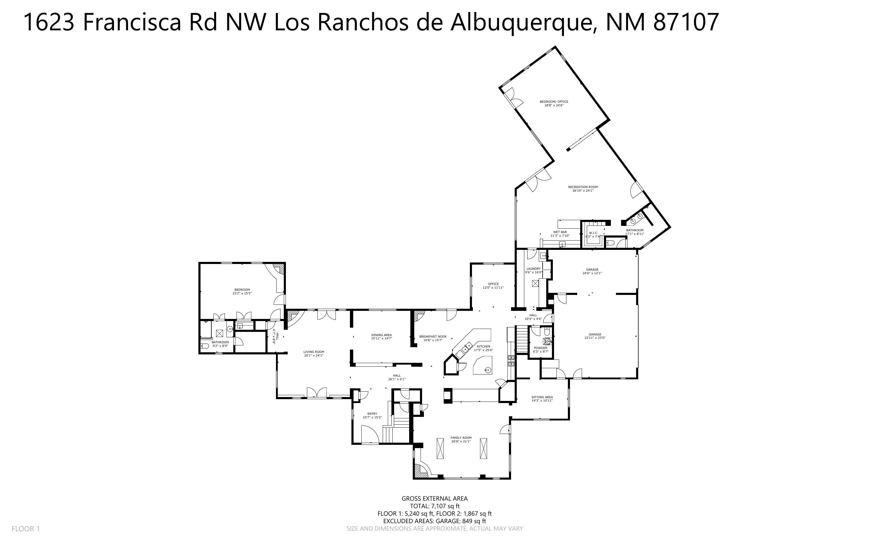 Los Ranchos, New Mexico, 87107, United States, 4 Bedrooms Bedrooms, ,6 BathroomsBathrooms,Residential,Active,1965830