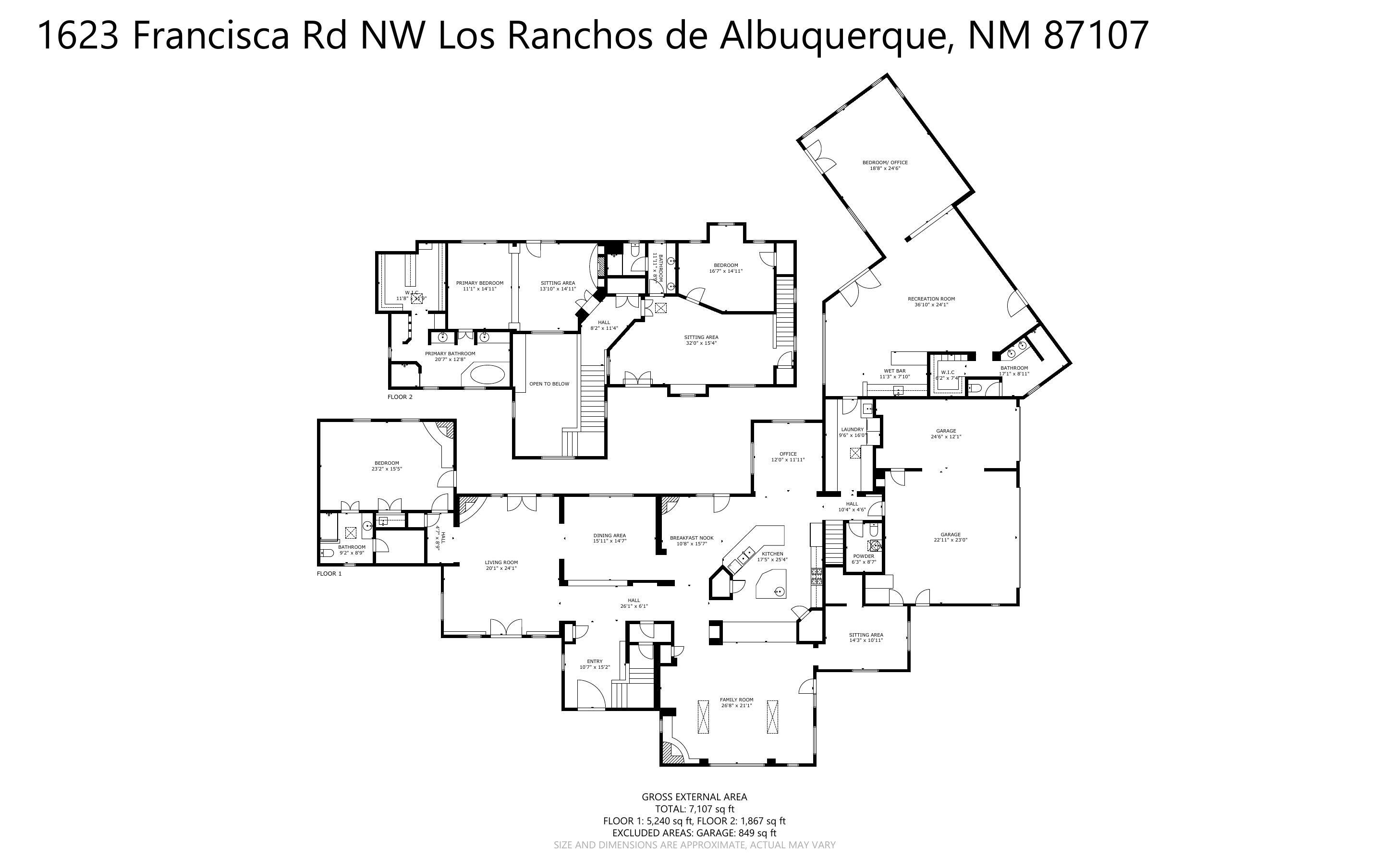 Los Ranchos, New Mexico, 87107, United States, 4 Bedrooms Bedrooms, ,6 BathroomsBathrooms,Residential,Active,1965830