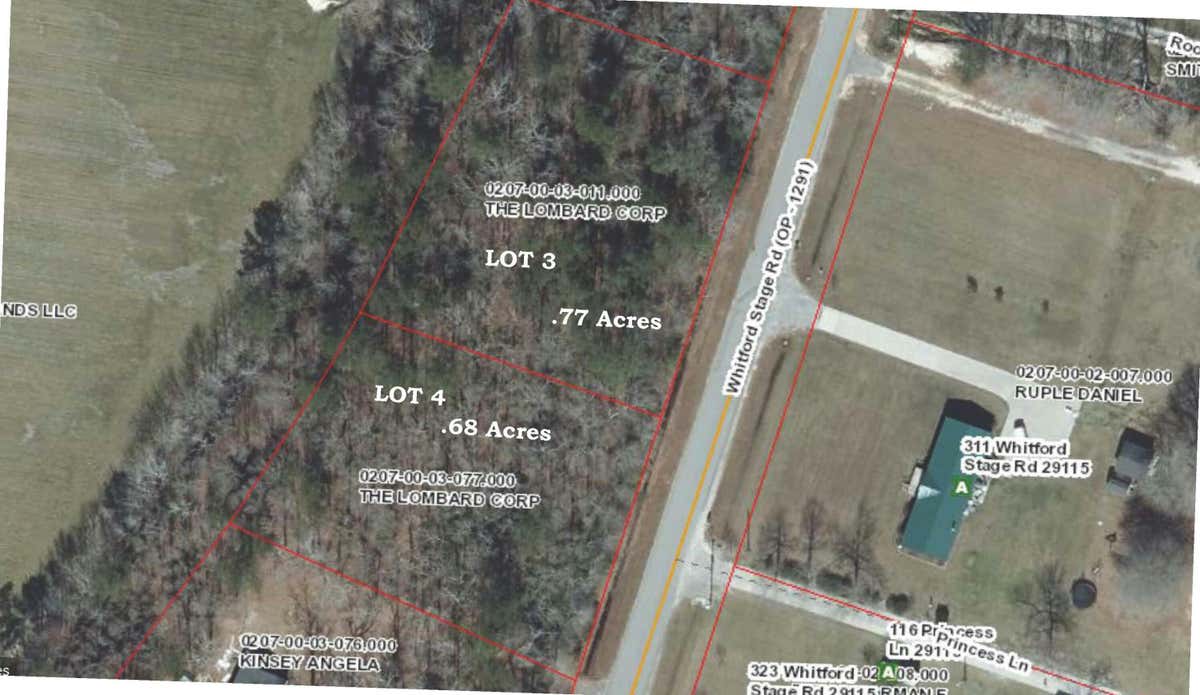 0 (LOT 4) WHITFORD STAGE ROAD, ORANGEBURG, SC 29115, photo 1 of 2