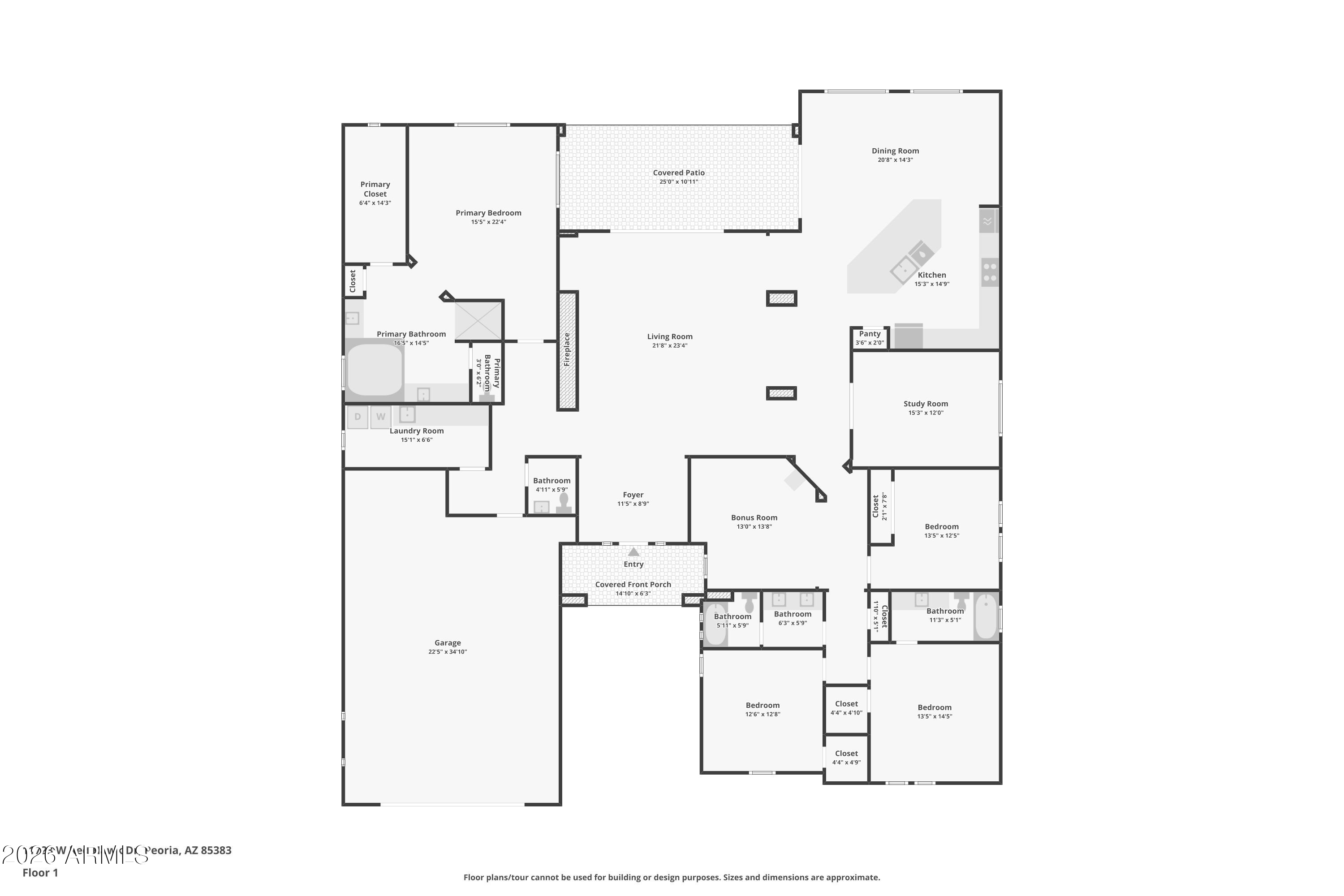 Peoria, Arizona, 85383, United States, 4 Bedrooms Bedrooms, ,4 BathroomsBathrooms,Residential,Active,2012902