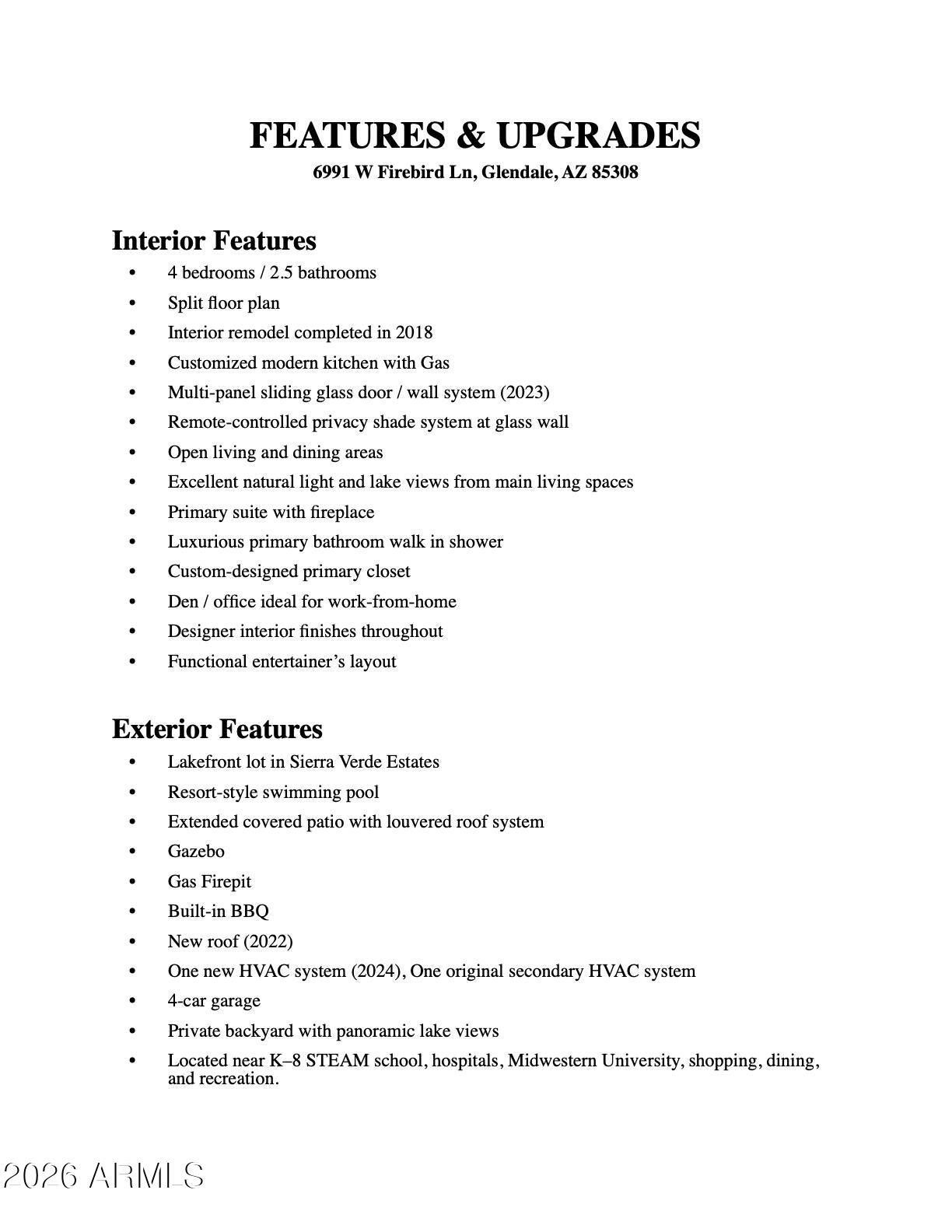 Glendale, Arizona, 85308, United States, 4 Bedrooms Bedrooms, ,3 BathroomsBathrooms,Residential,Active,2012904