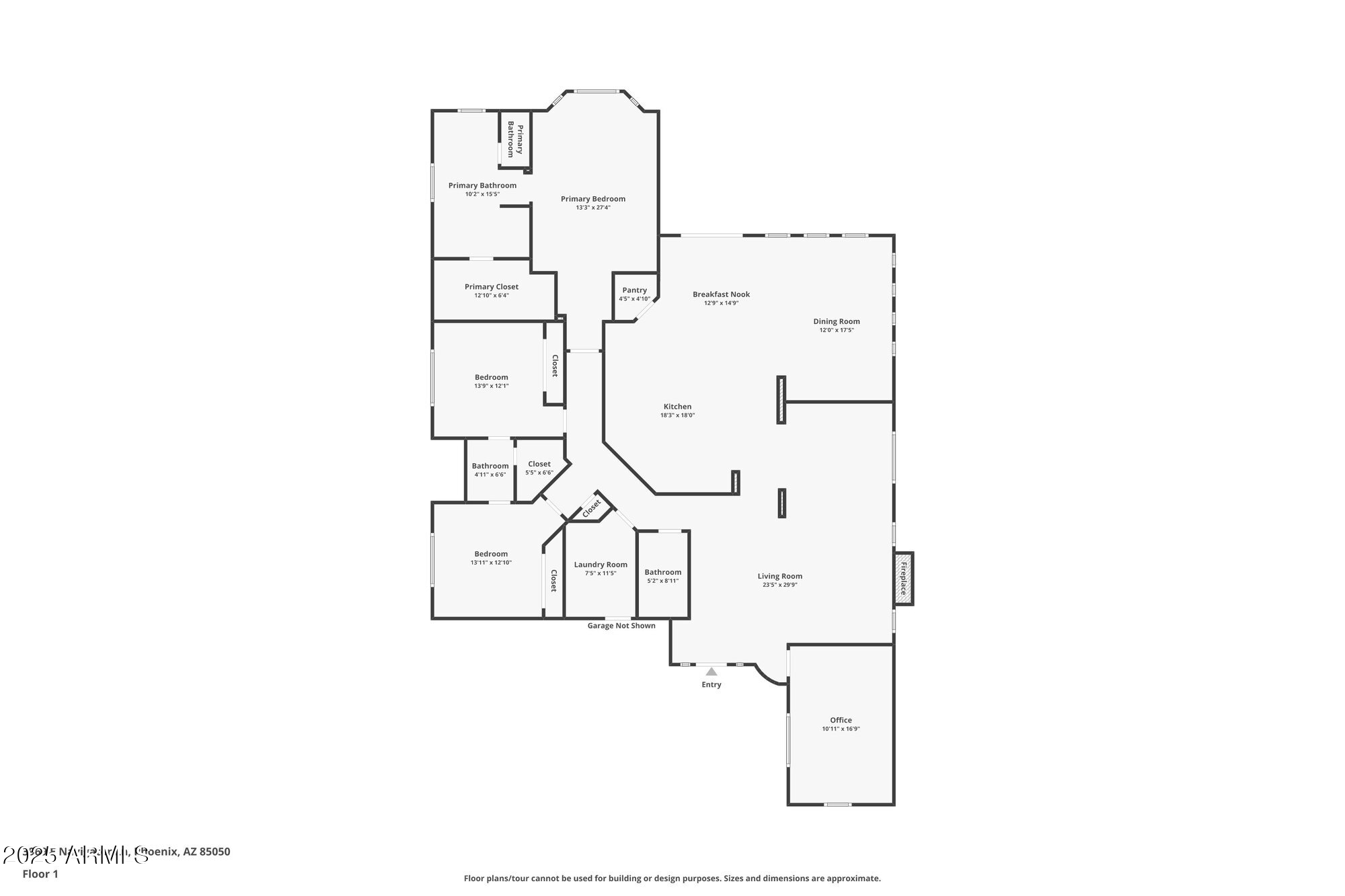 Phoenix, Arizona, 85050, United States, 4 Bedrooms Bedrooms, ,3 BathroomsBathrooms,Residential,Active,1973371