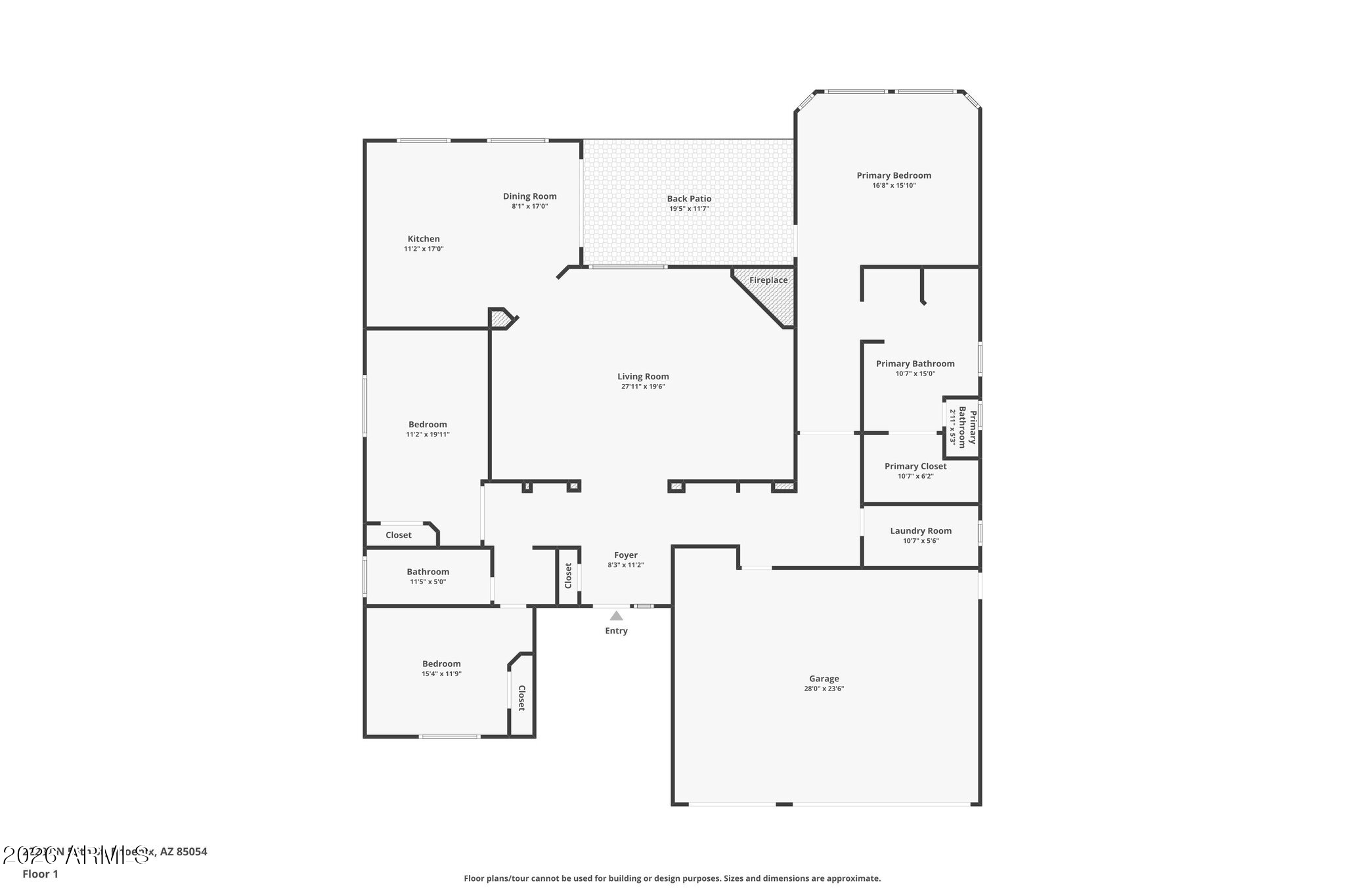Phoenix, Arizona, 85054, United States, 3 Bedrooms Bedrooms, ,2 BathroomsBathrooms,Residential,Active,2013936