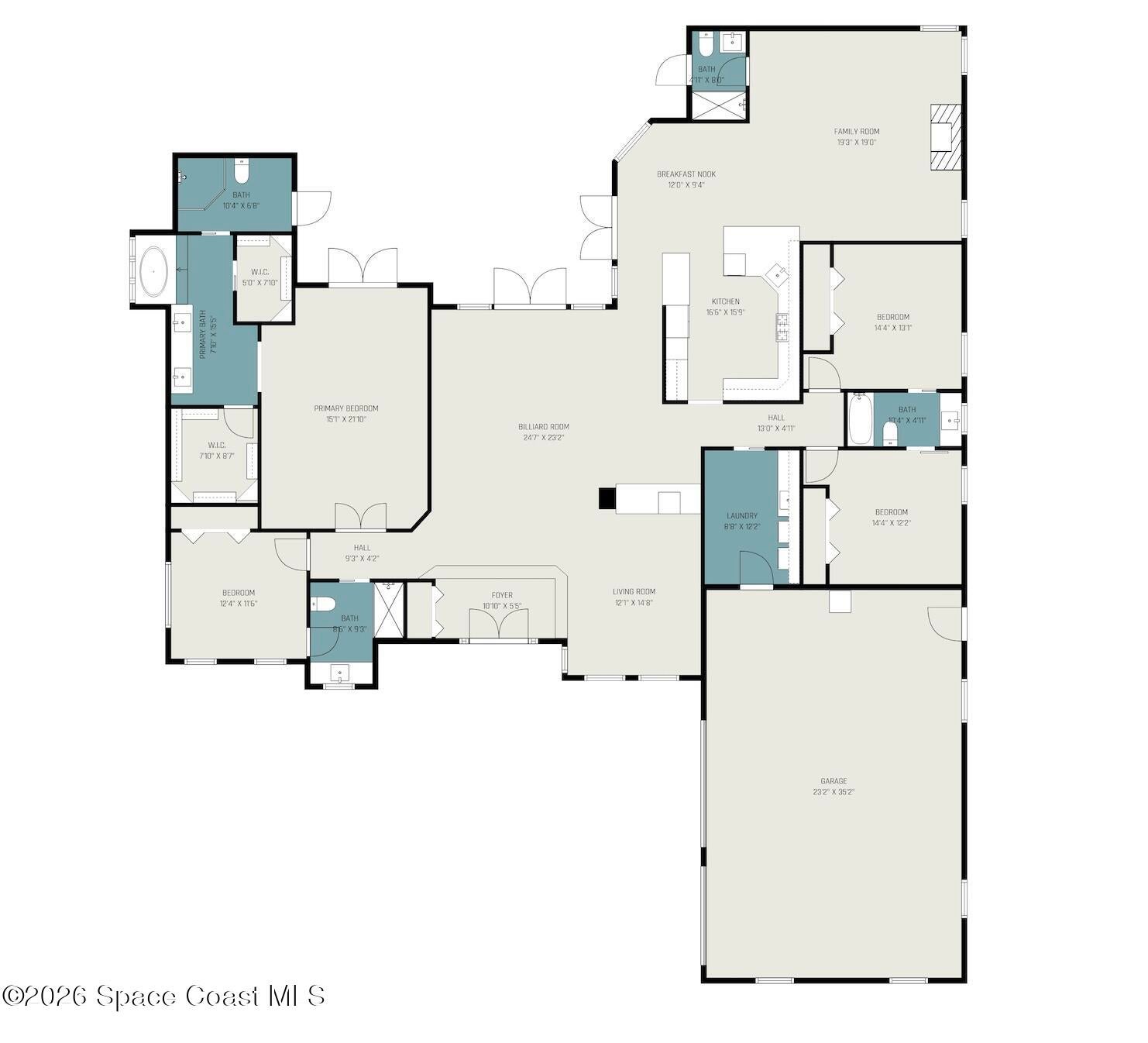 Merritt Island, Florida, 32952, United States, 4 Bedrooms Bedrooms, ,4 BathroomsBathrooms,Residential,Active,2007164