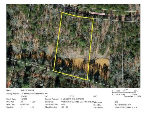 LOT 13 MEADOW CROSSING DRIVE, RUTHERFORDTON, NC 28139 - Image 1