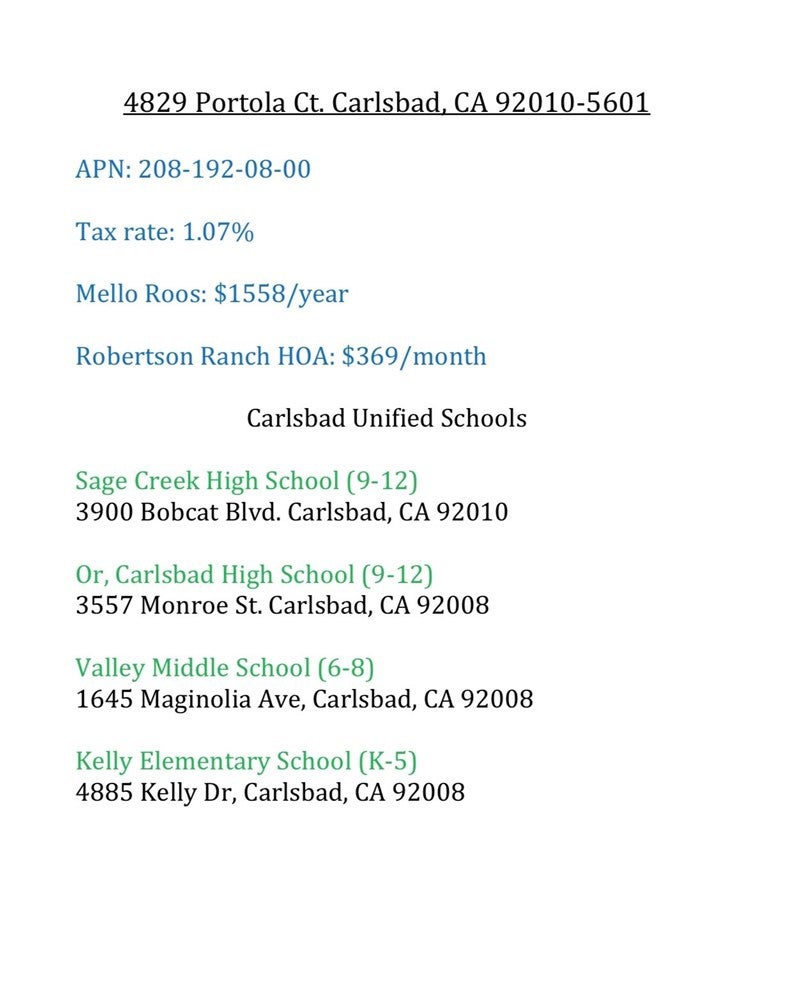 Carlsbad, California, 92010, United States, 4 Bedrooms Bedrooms, ,5 BathroomsBathrooms,Residential,Active,2014609