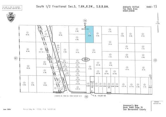 0 NEAR BELLFLOWER ST, ADELANTO, CA 92301 - Image 1