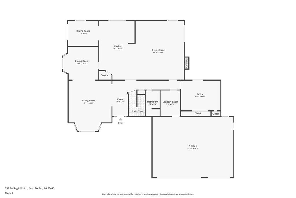 Paso Robles, California, 93446, United States, 4 Bedrooms Bedrooms, ,3 BathroomsBathrooms,Residential,Active,1973344