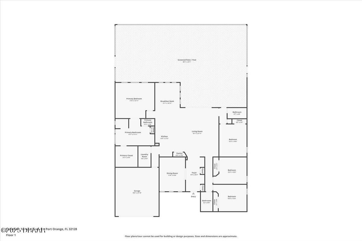 Port Orange, Florida, 32128, United States, 4 Bedrooms Bedrooms, ,3 BathroomsBathrooms,Residential,Active,1894589