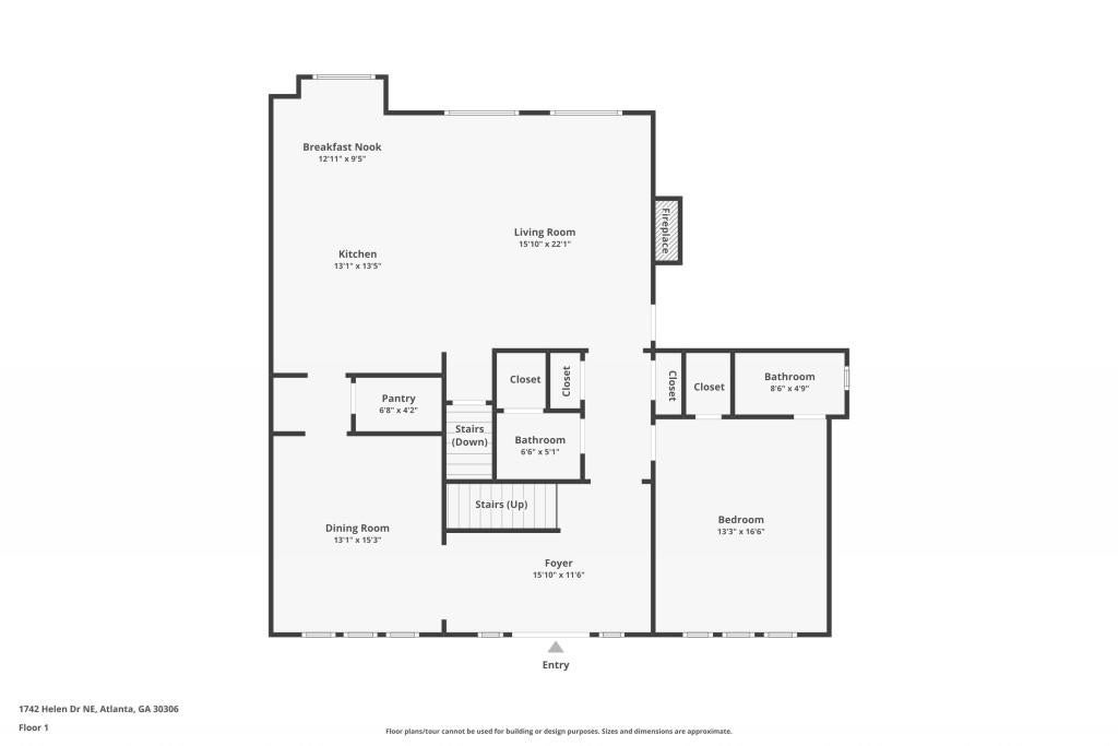 Atlanta, Georgia, 30306, United States, 4 Bedrooms Bedrooms, ,5 BathroomsBathrooms,Residential,Active,1964278