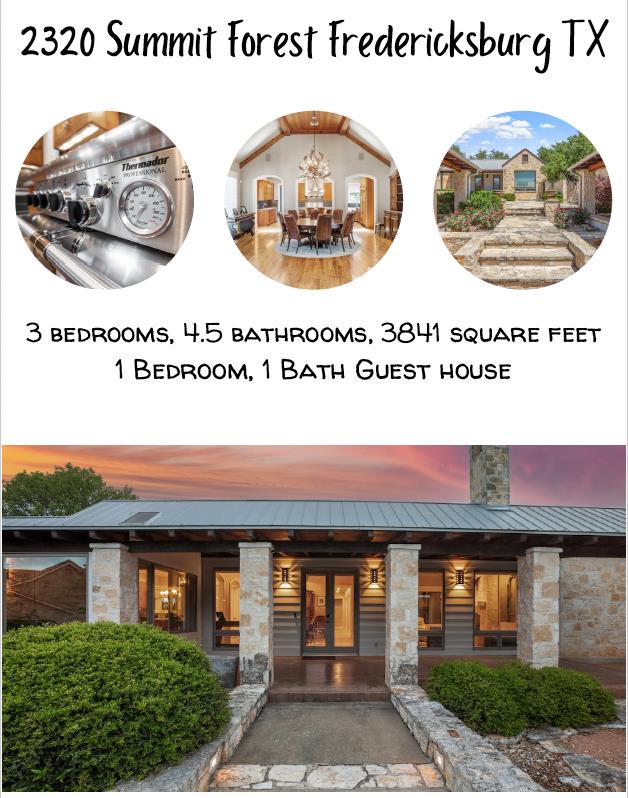 Fredericksburg, Texas, 78624, United States, 3 Bedrooms Bedrooms, ,5 BathroomsBathrooms,Residential,Active,1820474