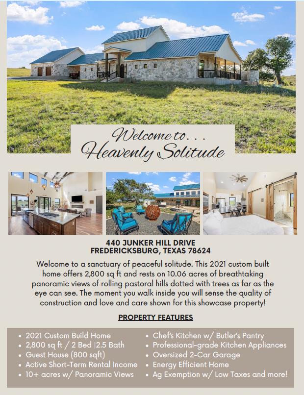 Fredericksburg, Texas, 78624, United States, 2 Bedrooms Bedrooms, ,3 BathroomsBathrooms,Residential,Active,1798077