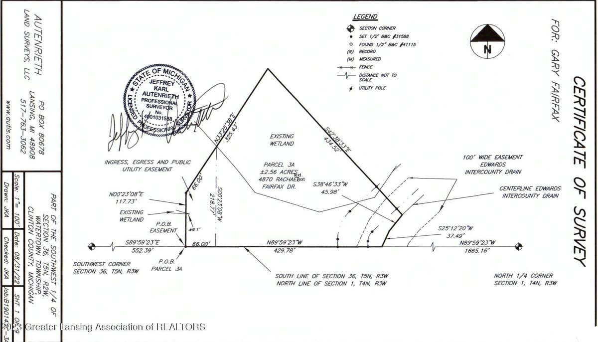 LOT 3A RACHAEL FAIRFAX DRIVE, LANSING, MI 48906, photo 1 of 15