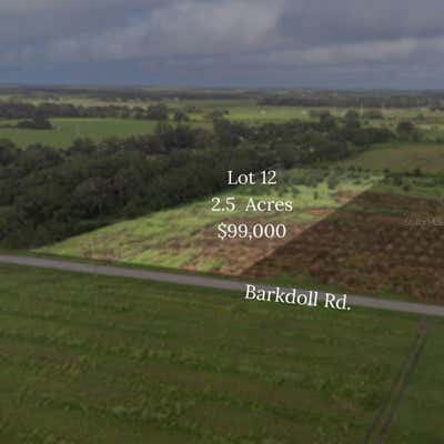 0 BARKDOLL ROAD # LOT 12, BOWLING GREEN, FL 33834 - Image 1