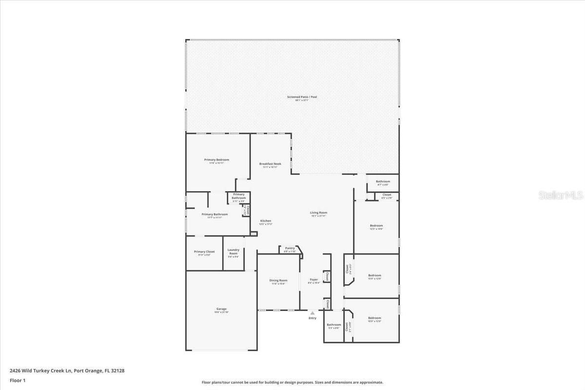 Port Orange, Florida, 32128, United States, 4 Bedrooms Bedrooms, ,3 BathroomsBathrooms,Residential,Active,1899190
