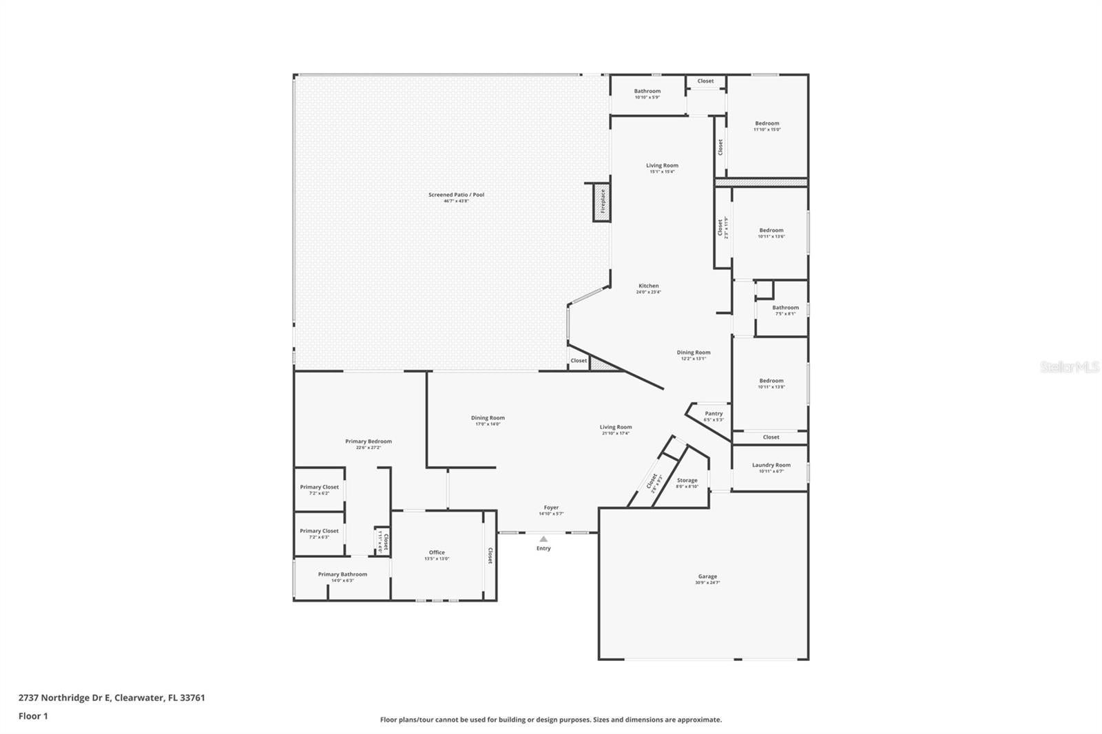 Clearwater, Florida, 33761, United States, 5 Bedrooms Bedrooms, ,3 BathroomsBathrooms,Residential,Active,1953689