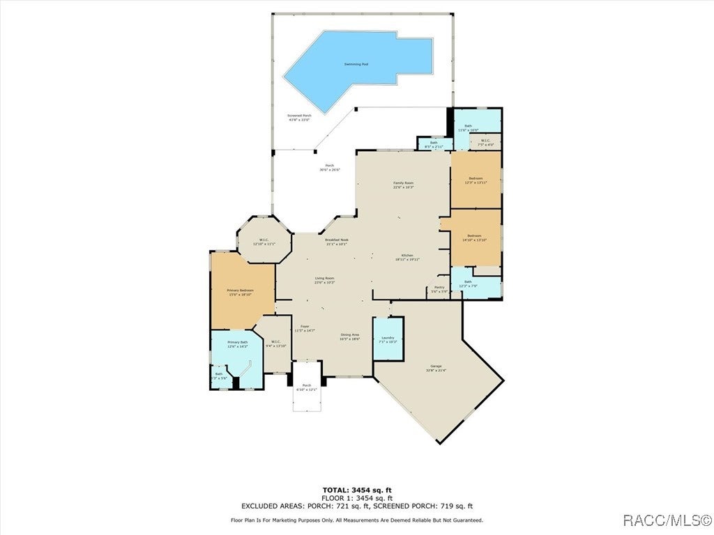 Hernando, Florida, 34442, United States, 3 Bedrooms Bedrooms, ,4 BathroomsBathrooms,Residential,Active,1973355