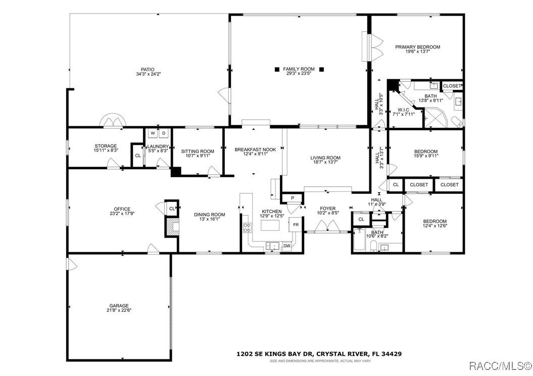 Crystal River, Florida, 34429, United States, 3 Bedrooms Bedrooms, ,2 BathroomsBathrooms,Residential,Active,1862870