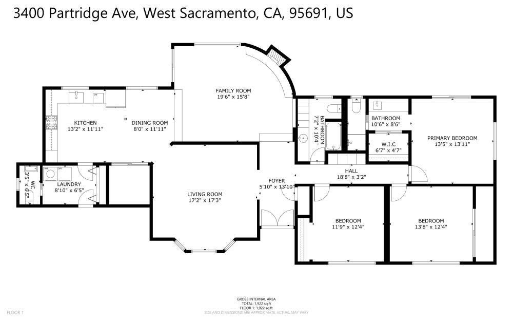 West Sacramento, California, 95691, United States, 3 Bedrooms Bedrooms, ,3 BathroomsBathrooms,Residential,Active,1915049