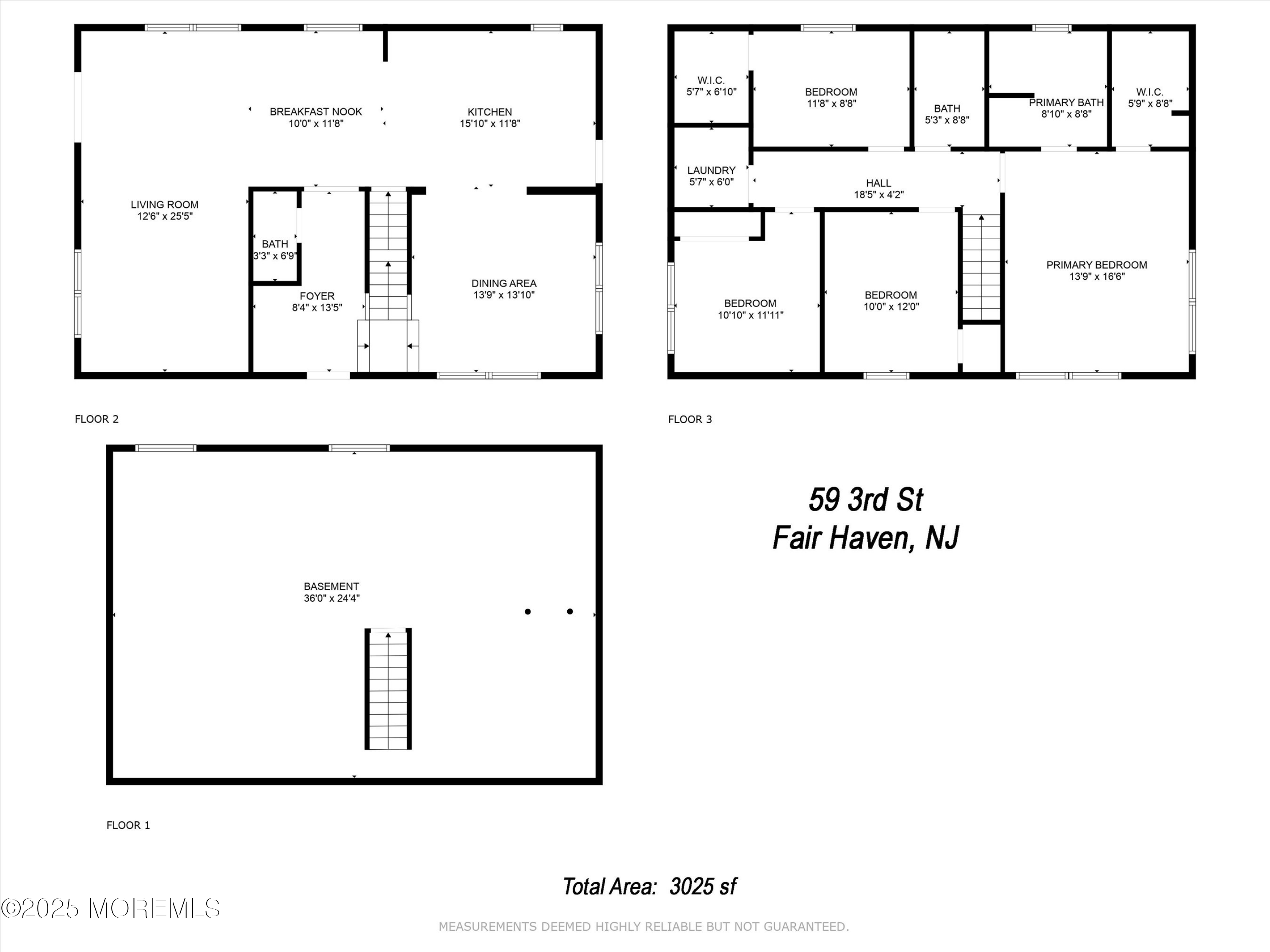 Fair Haven, New Jersey, 07704, United States, 4 Bedrooms Bedrooms, ,3 BathroomsBathrooms,Residential,Active,1905052