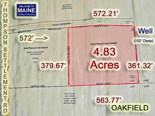 LOT B OFF THOMPSON SETTLEMENT ROAD, OAKFIELD, ME 04763 - Image 1