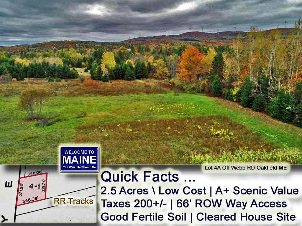 LOT 4A OFF WEBB ROAD, OAKFIELD, ME 04763, photo 1 of 28