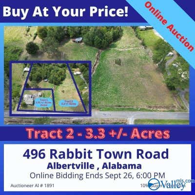 TRACT 2 / 3.34 RABBITTOWN ROAD, ALBERTVILLE, AL 35950 - Image 1