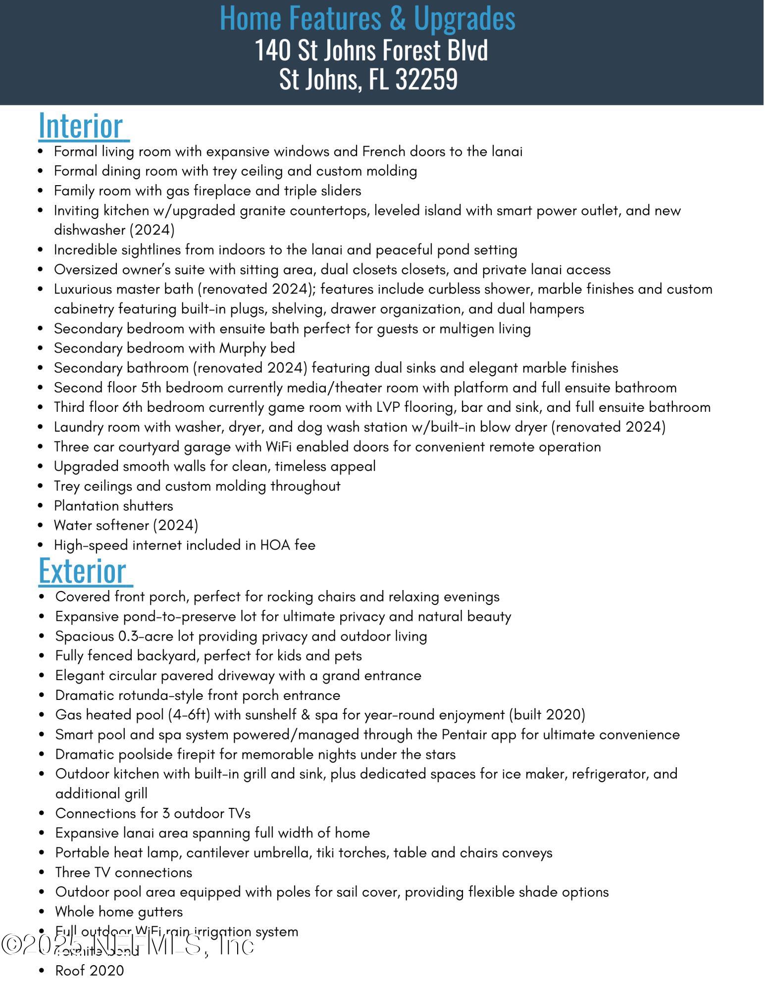 St. Johns, Florida, 32259, United States, 6 Bedrooms Bedrooms, ,6 BathroomsBathrooms,Residential,Active,1946310