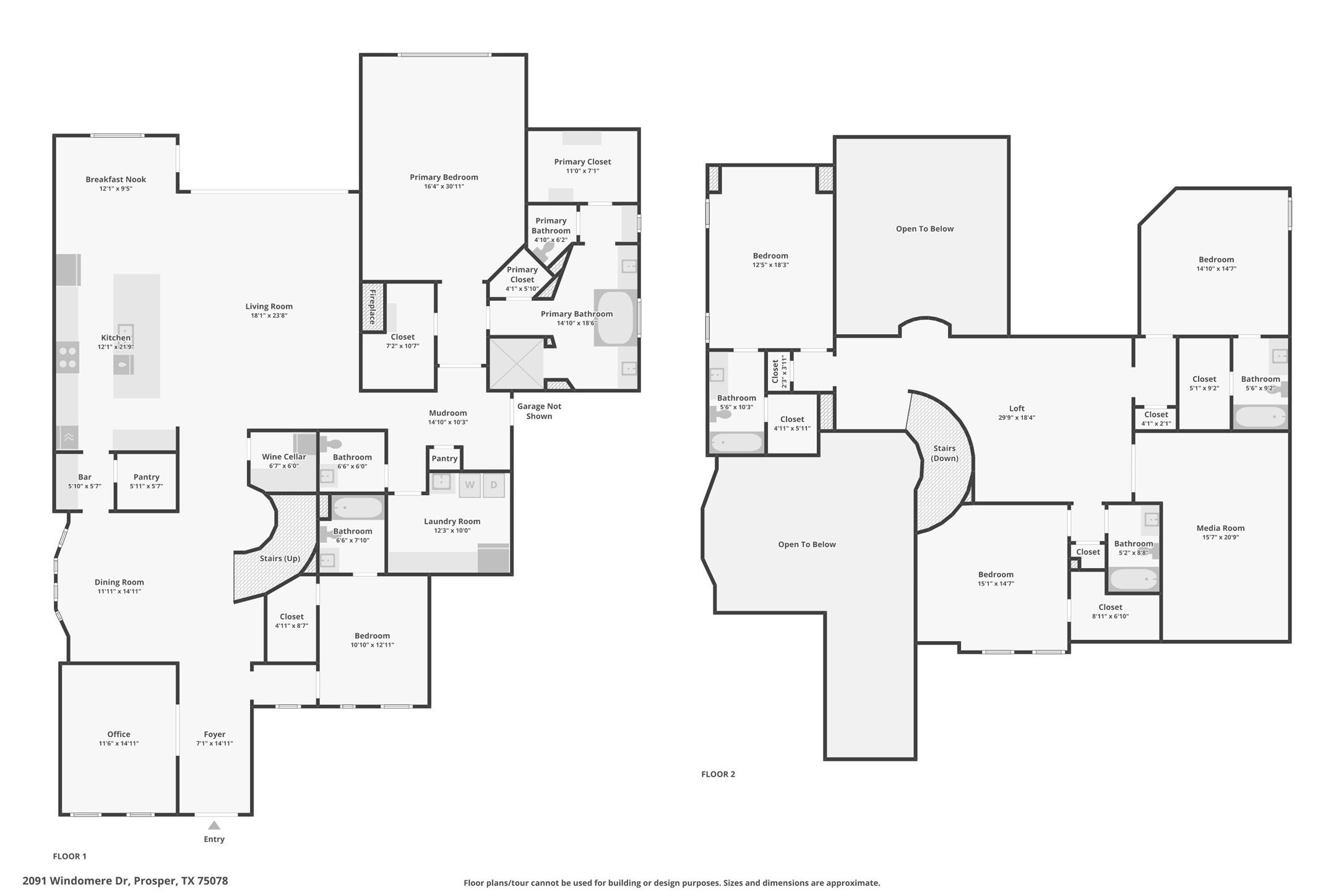 Prosper, Texas, 75078, United States, 5 Bedrooms Bedrooms, ,6 BathroomsBathrooms,Residential,Active,1972186