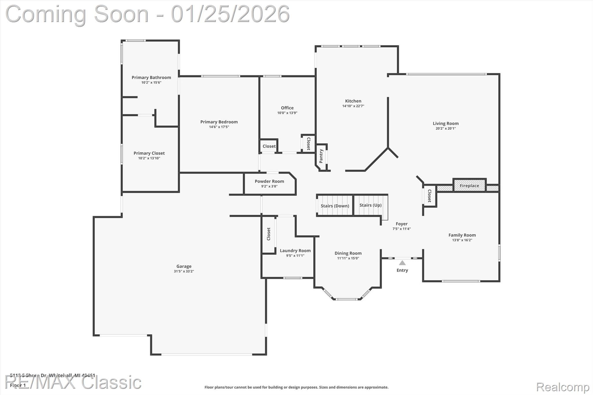 Whitehall, Michigan, 49461, United States, 5 Bedrooms Bedrooms, ,6 BathroomsBathrooms,Residential,Active,2012808