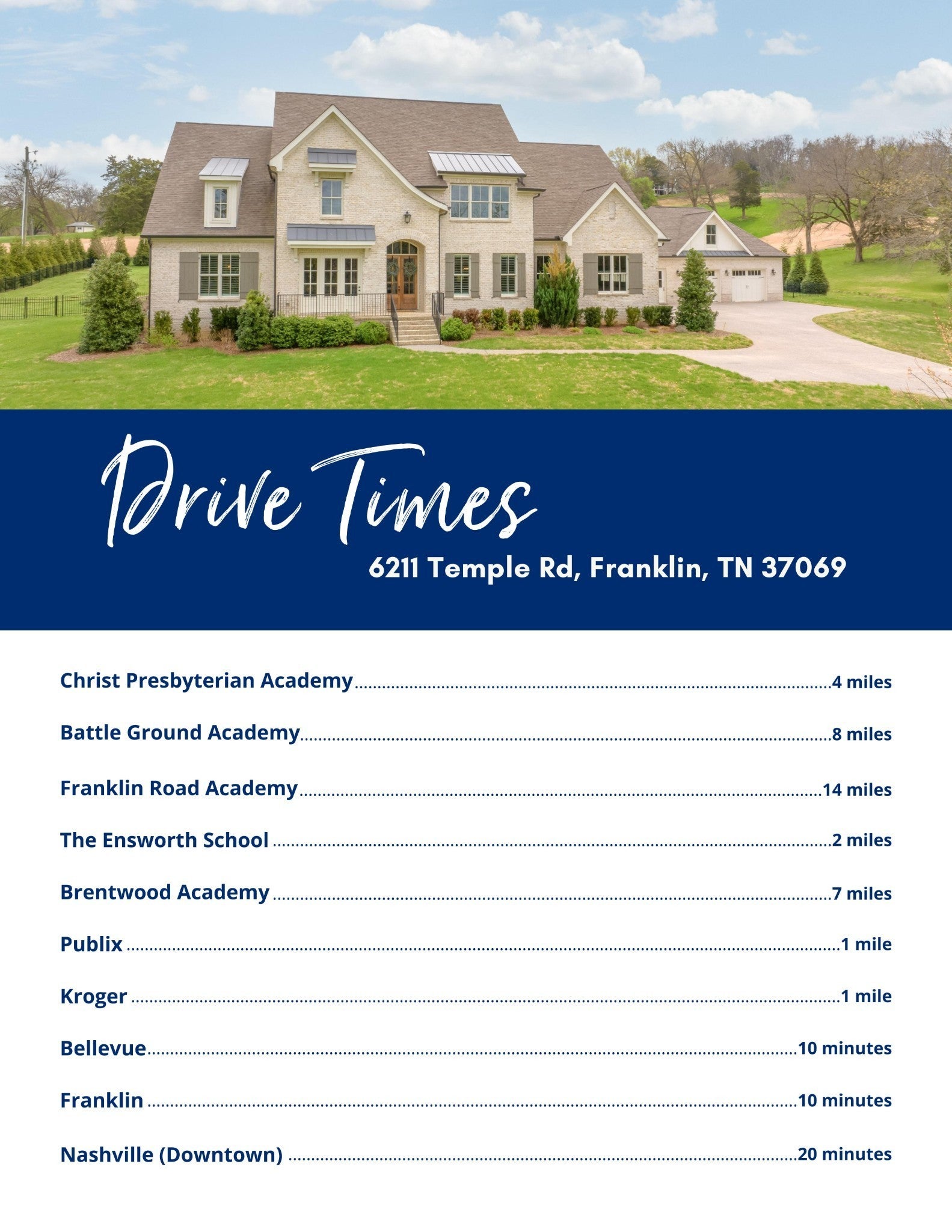 Franklin, Tennessee, 37069, United States, 5 Bedrooms Bedrooms, ,7 BathroomsBathrooms,Residential,Active,1894546