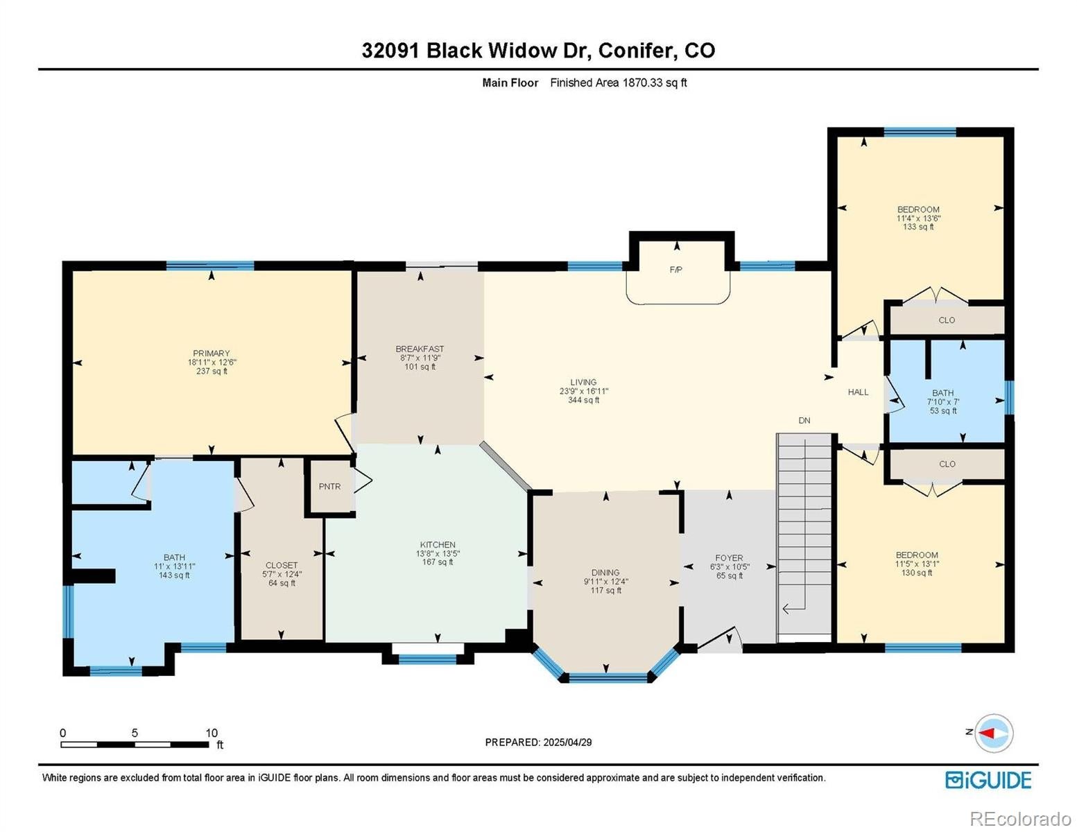 Conifer, Colorado, 80433, United States, 4 Bedrooms Bedrooms, ,3 BathroomsBathrooms,Residential,Active,1795699
