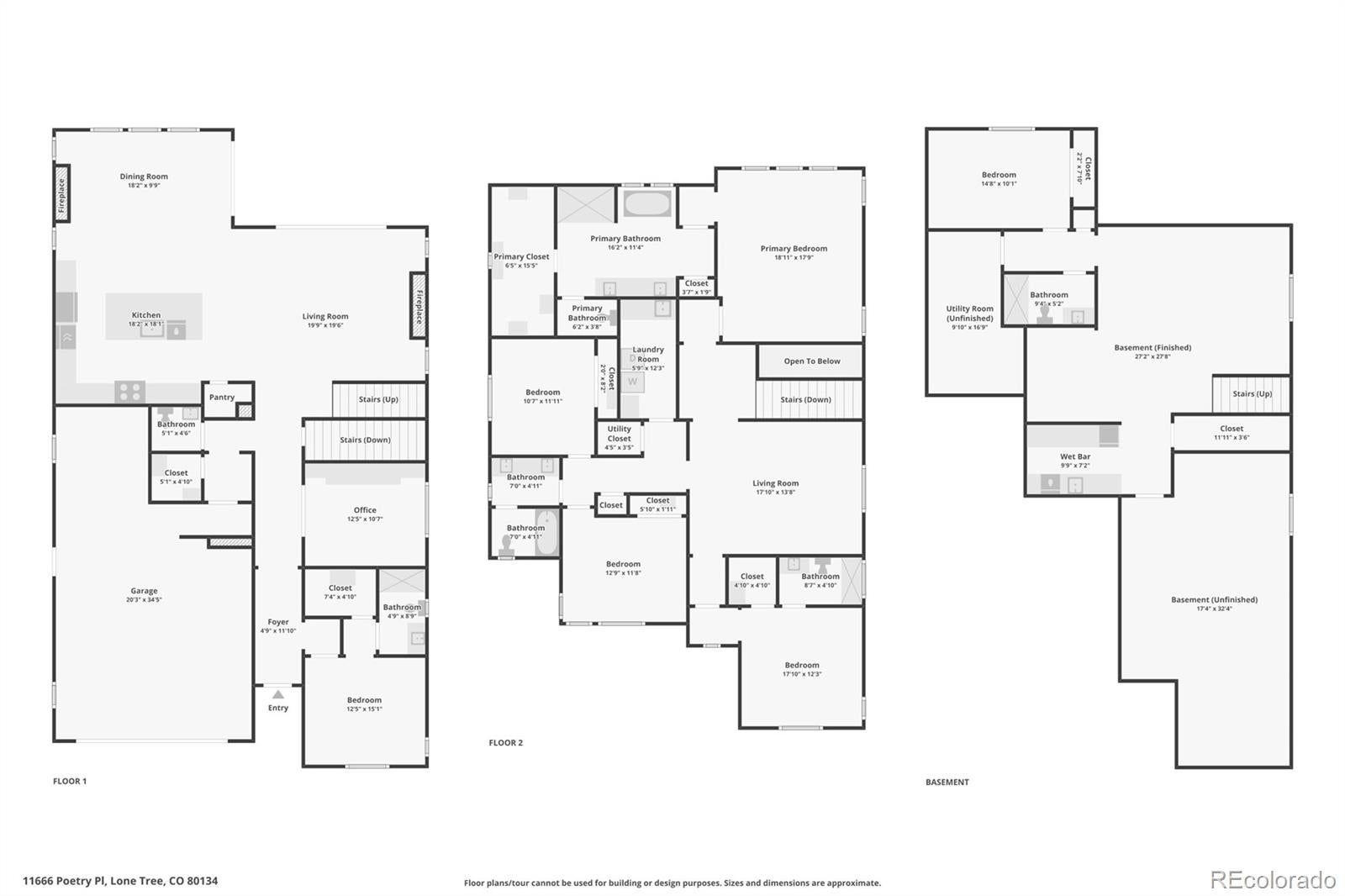 Parker, Colorado, 80134, United States, 6 Bedrooms Bedrooms, ,6 BathroomsBathrooms,Residential,Active,1914803