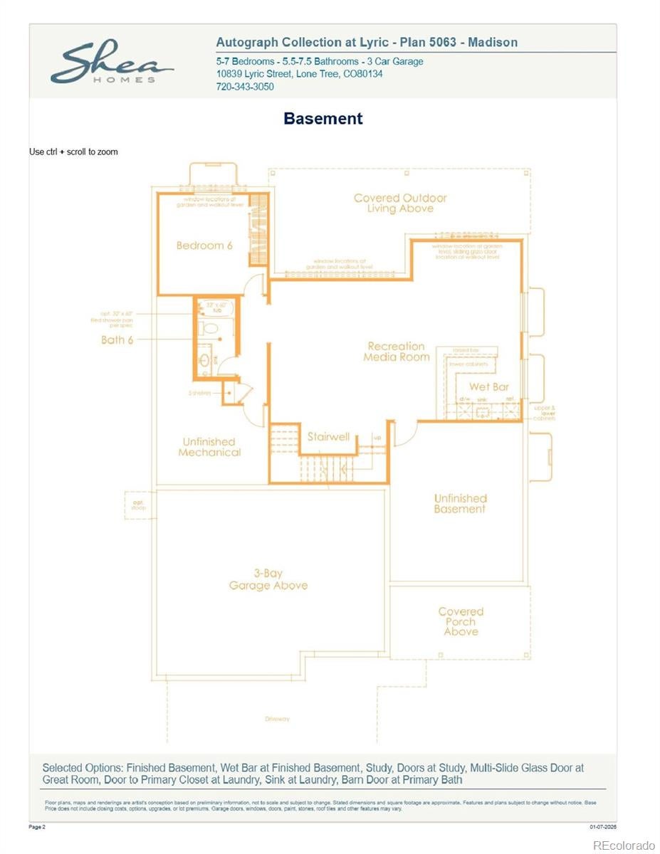 Lone Tree, Colorado, 80134, United States, 6 Bedrooms Bedrooms, ,7 BathroomsBathrooms,Residential,Active,2010172