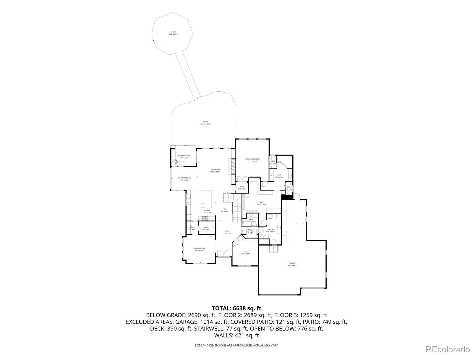 Castle Rock, Colorado, 80109, United States, 5 Bedrooms Bedrooms, ,6 BathroomsBathrooms,Residential,Active,1986908