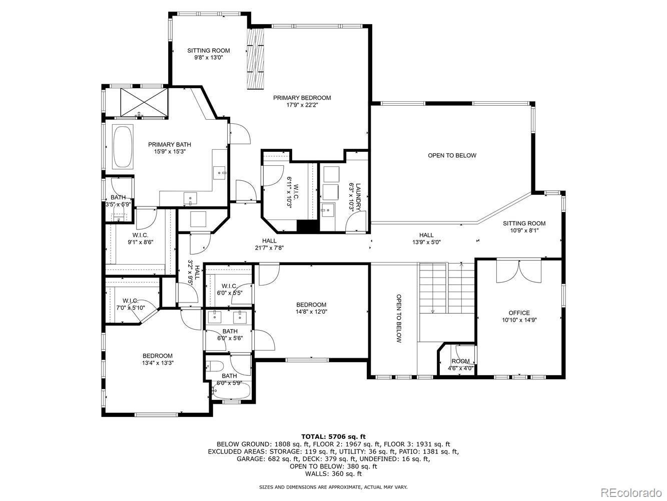 Colorado Springs, Colorado, 80921, United States, 6 Bedrooms Bedrooms, ,6 BathroomsBathrooms,Residential,Active,1889032
