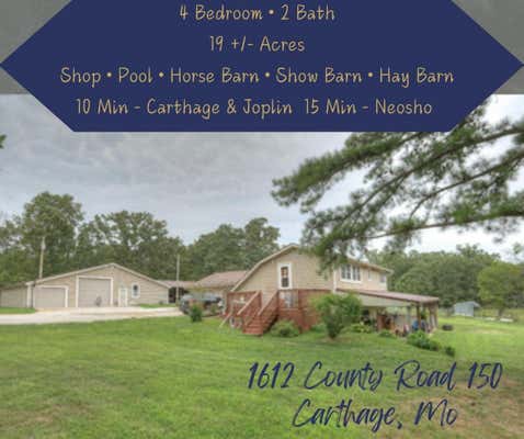 1612 COUNTY ROAD 150, CARTHAGE, MO 64836 - Image 1