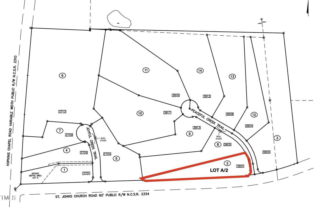 LOT A/2 PEACEFUL CREEK TRAIL, ZEBULON, NC 27597, photo 1 of 2