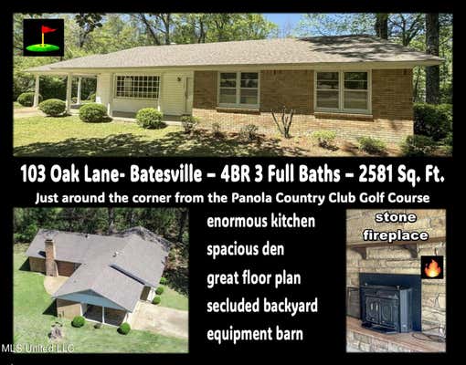 103 OAK DR, BATESVILLE, MS 38606 - Image 1