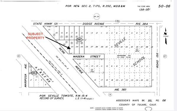 MADERA STREET, SEVILLE, CA 93292 - Image 1